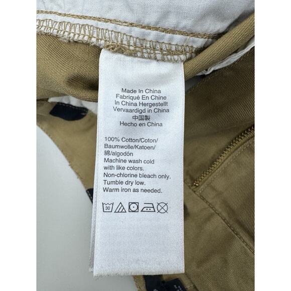 J.Crew Polka Dot Chino Pants Womens 8 Tan Black Ankle Crop 100% Cotton Preppy - Picture 8 of 12